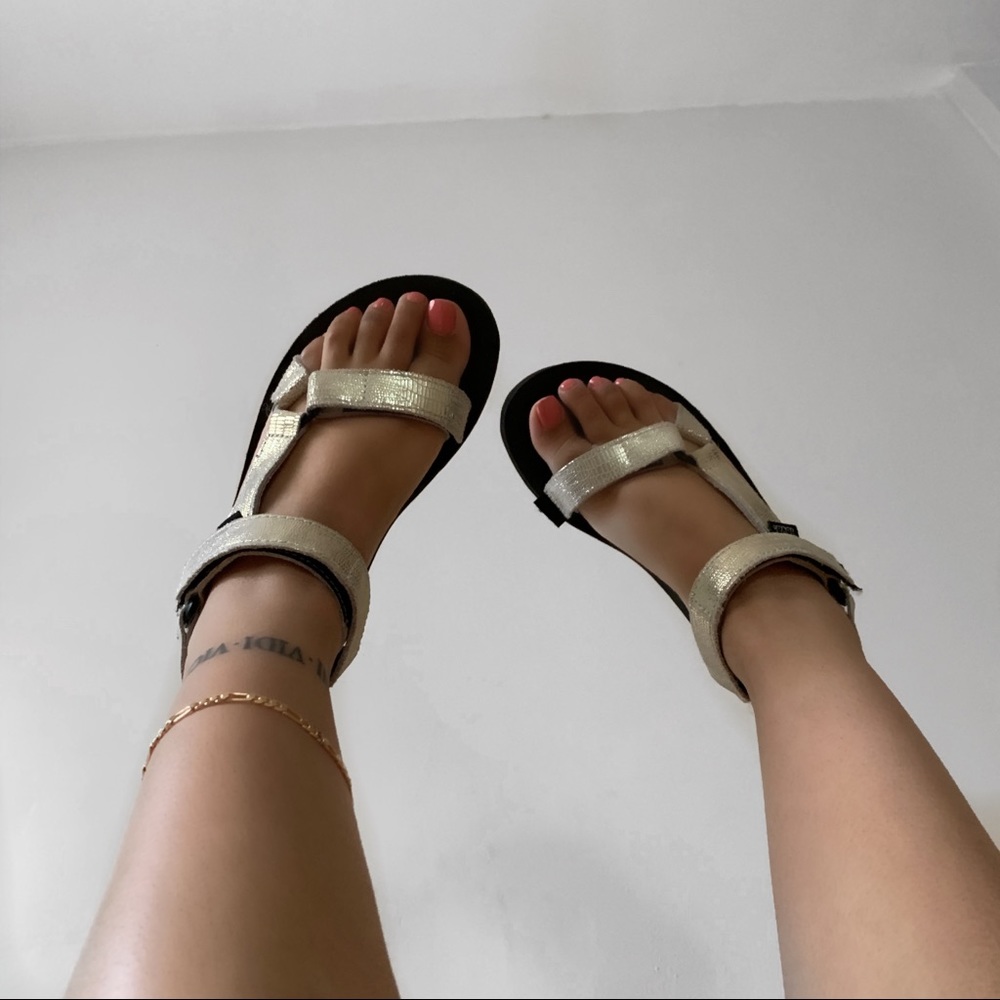 Champagne Gold Teva Sandal